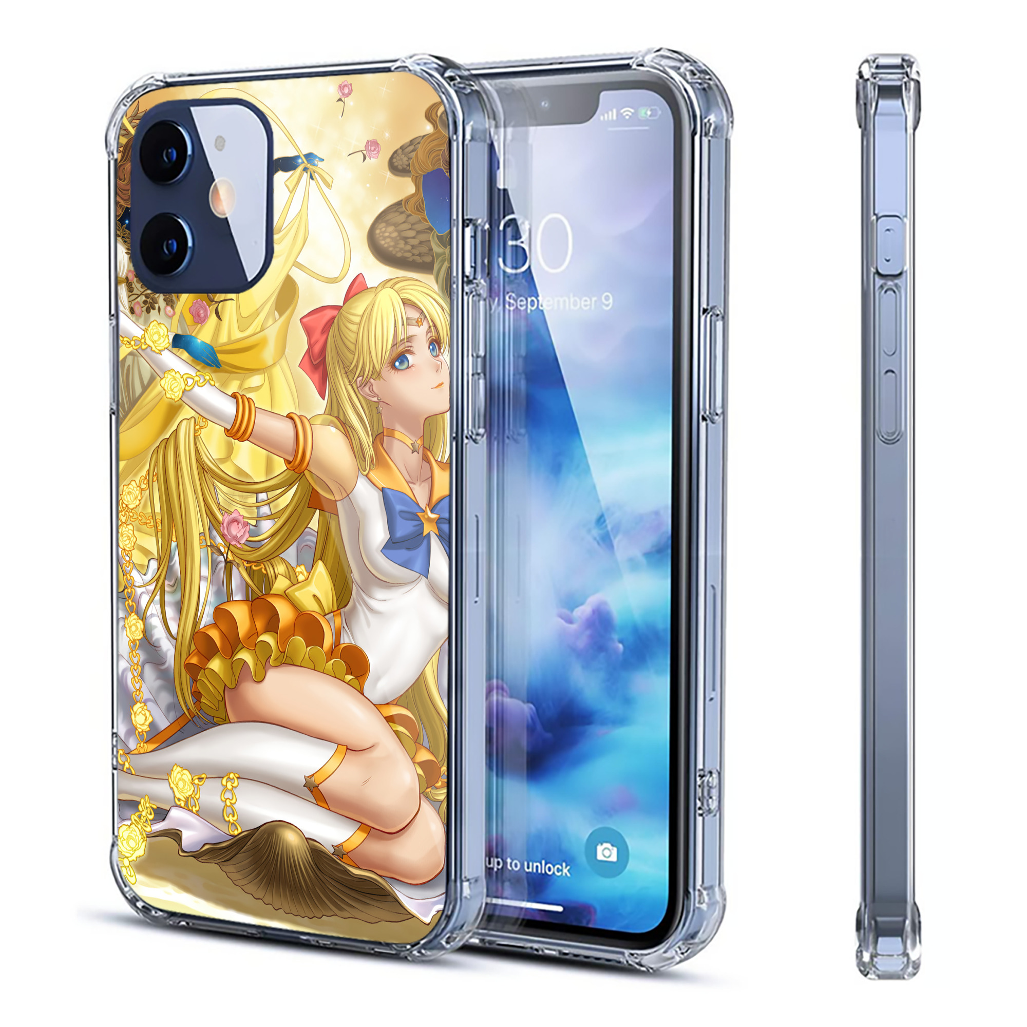 （画像用） 美少女戦士セーラームーン Sailor Moon 【iPhone 12シリーズ対応】透明スマホケース（クリアソフトケース）